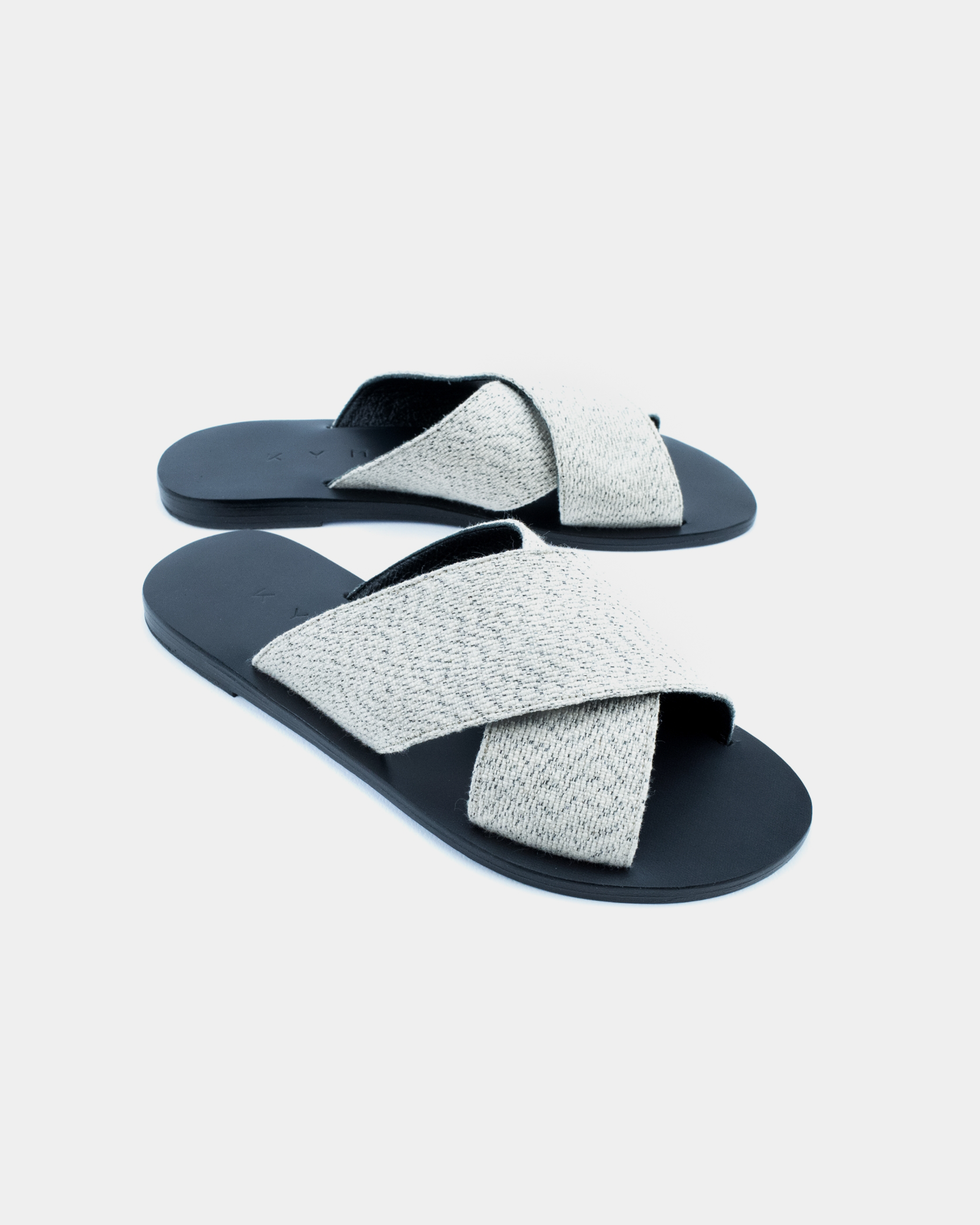 CHIOS - BLACK/BEIGE LINEN