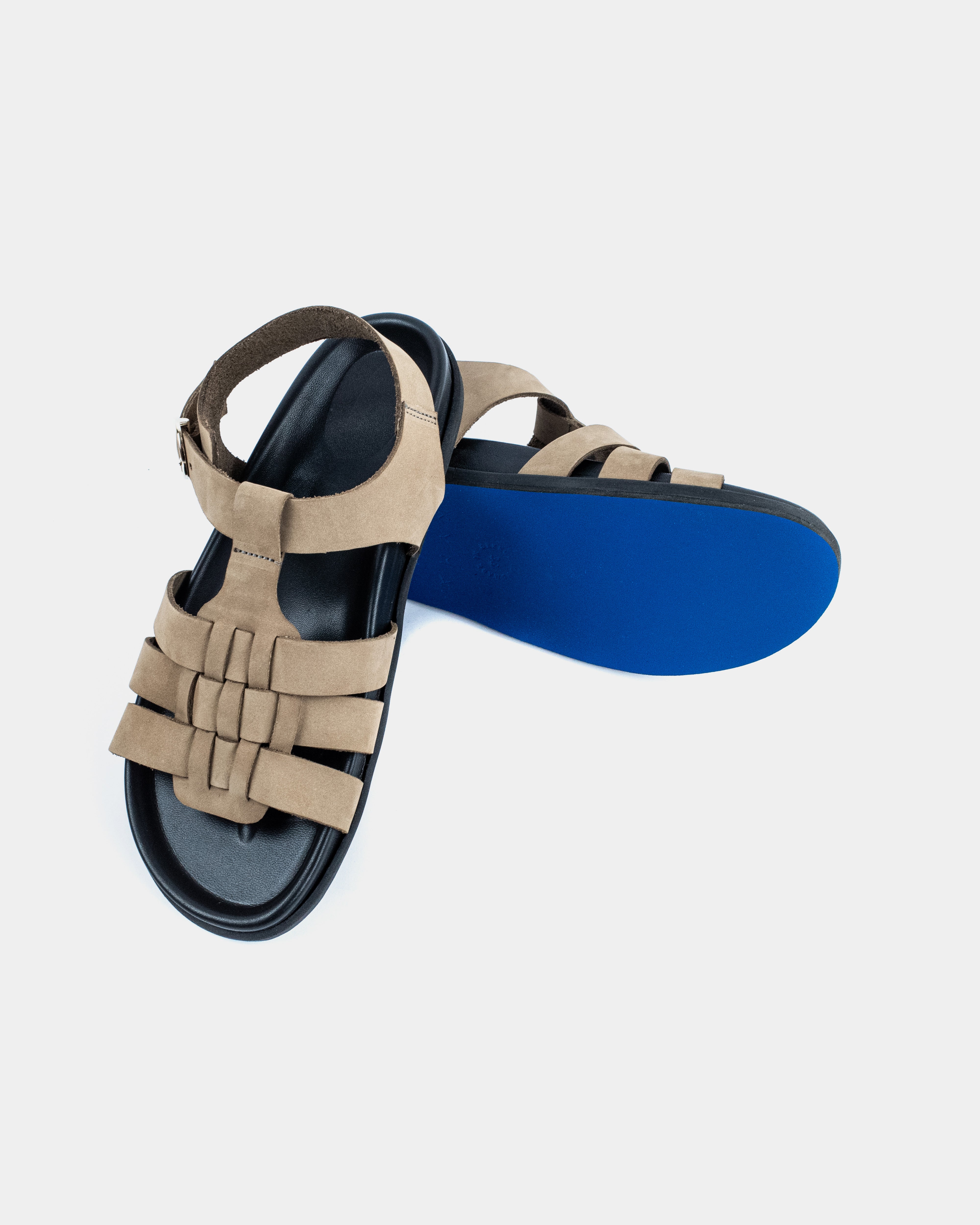 KEA FOOTBED - BLACK/OLIVE SUEDE