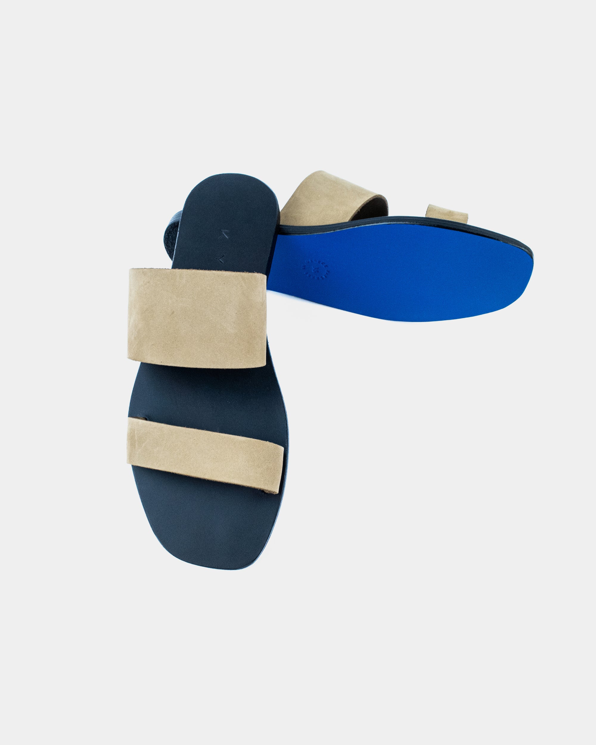 LEATHER SANDALS-FLAT SANDALS-KYMA SANDALS-STRAPPY SANDALS-OLIVE