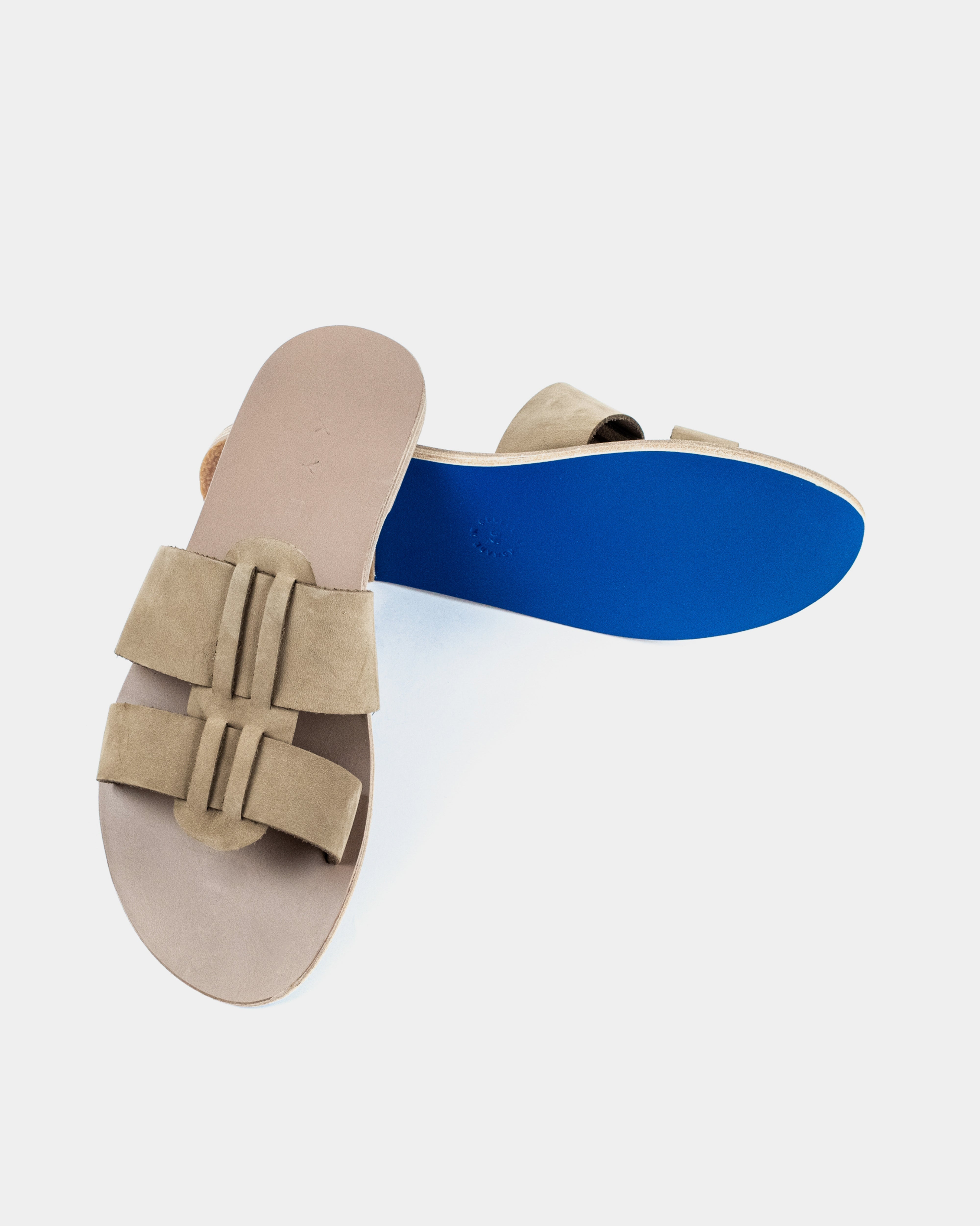 LEATHER SANDALS-FLAT SANDALS-KYMA SANDALS-STRAPPY SANDALS-OLIVE