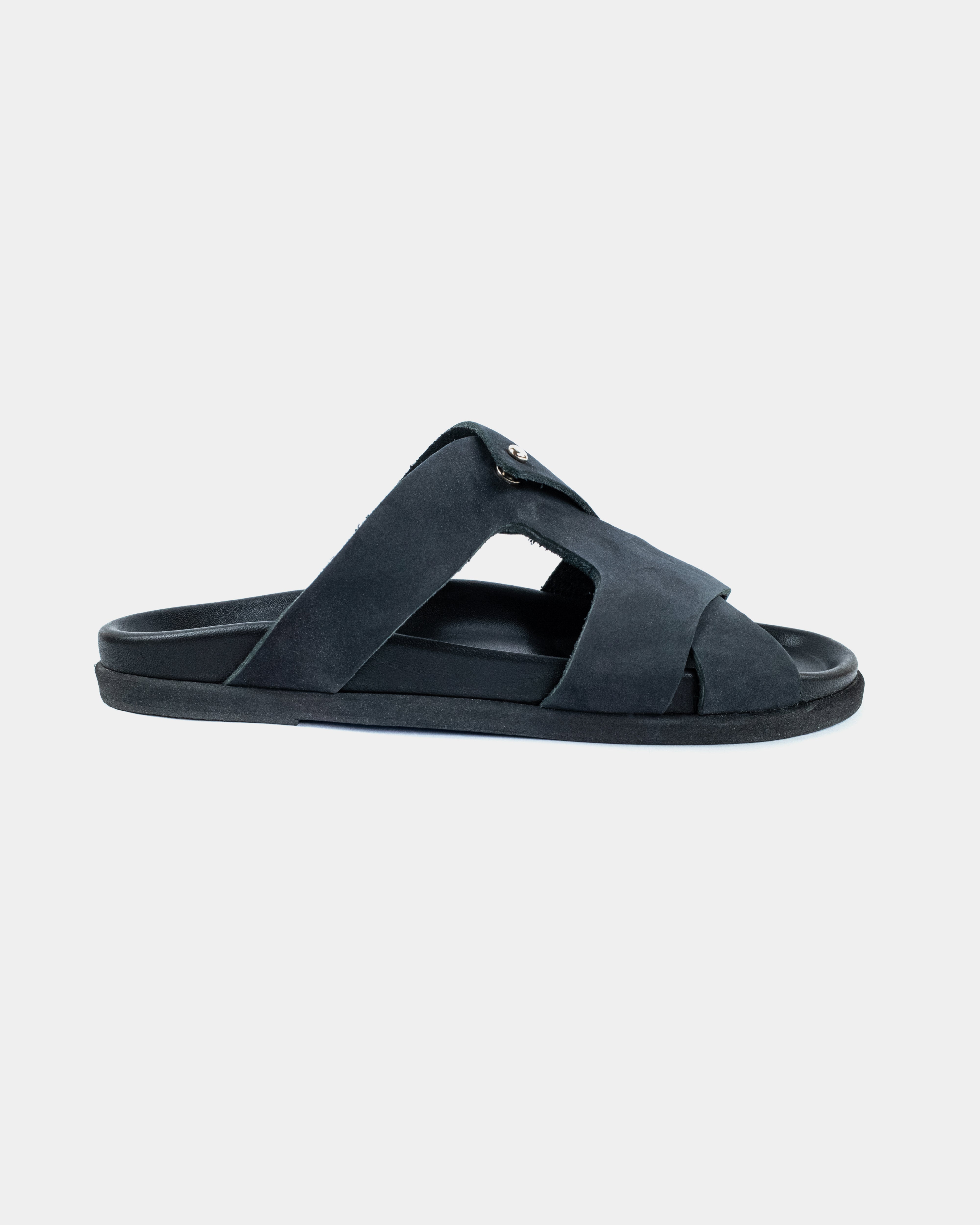 PSERIMOS FOOTBED - BLACK/BLACK SUEDE