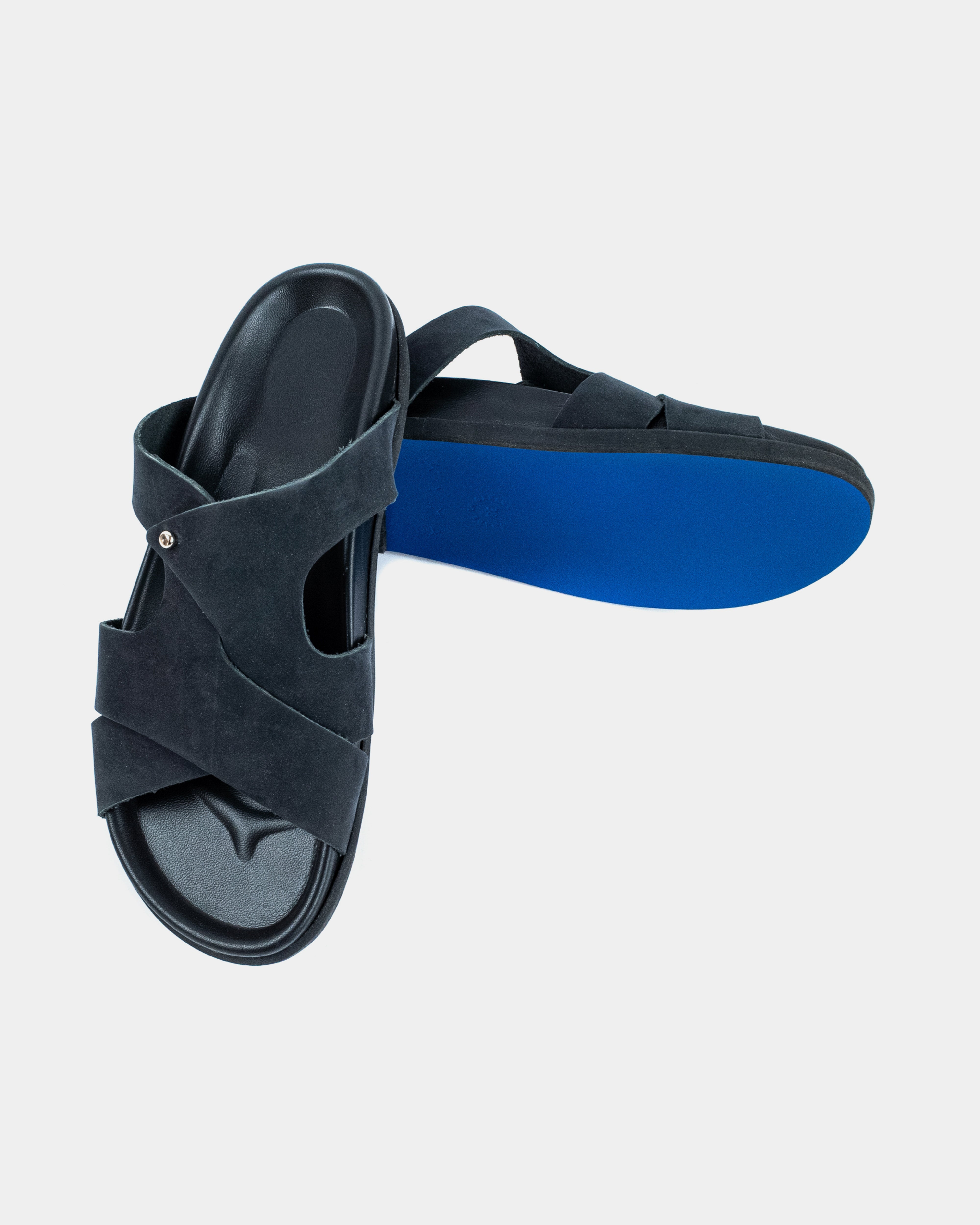 PSERIMOS FOOTBED - BLACK/BLACK SUEDE