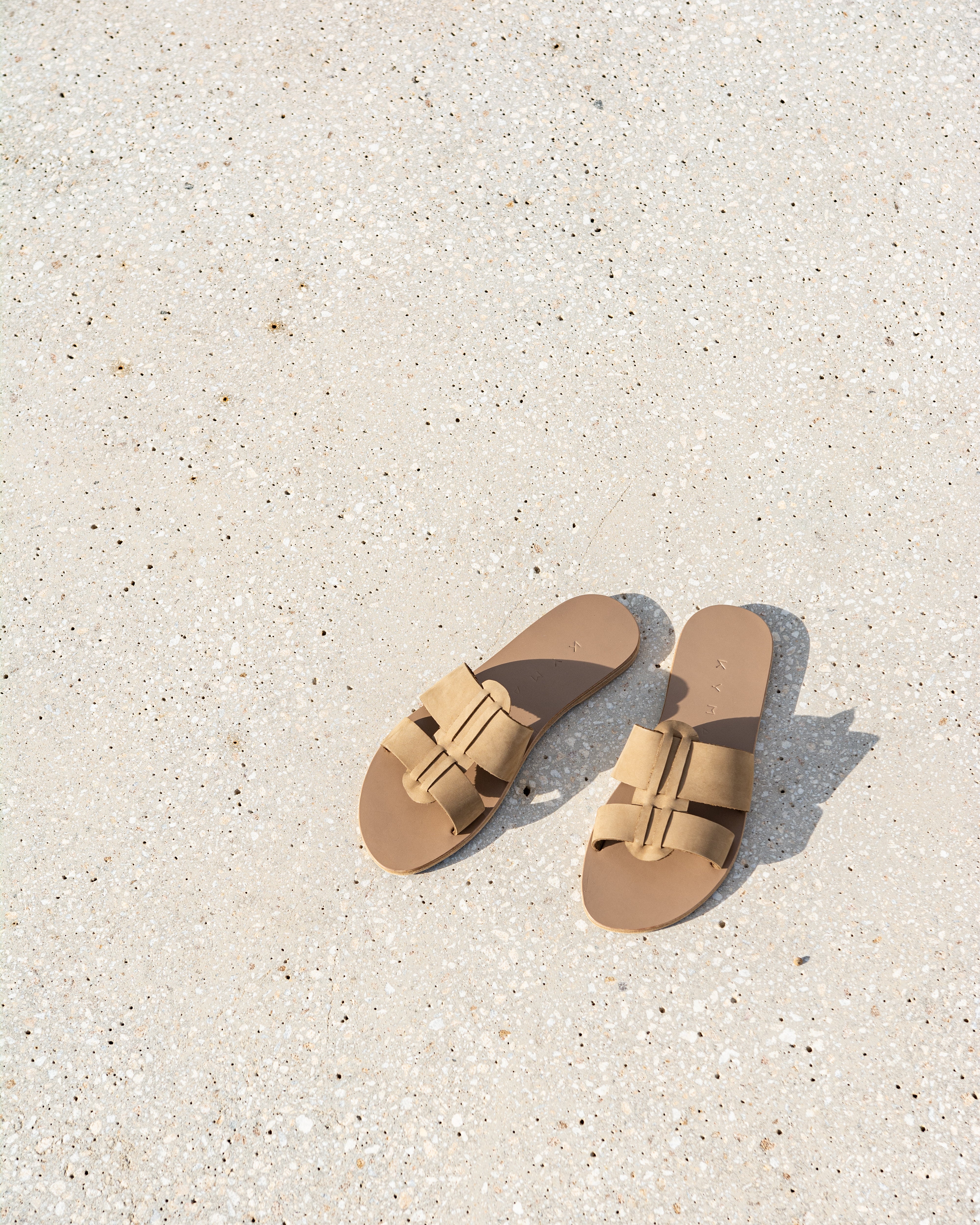 LEATHER SANDALS-FLAT SANDALS-KYMA SANDALS-STRAPPY SANDALS-OLIVE