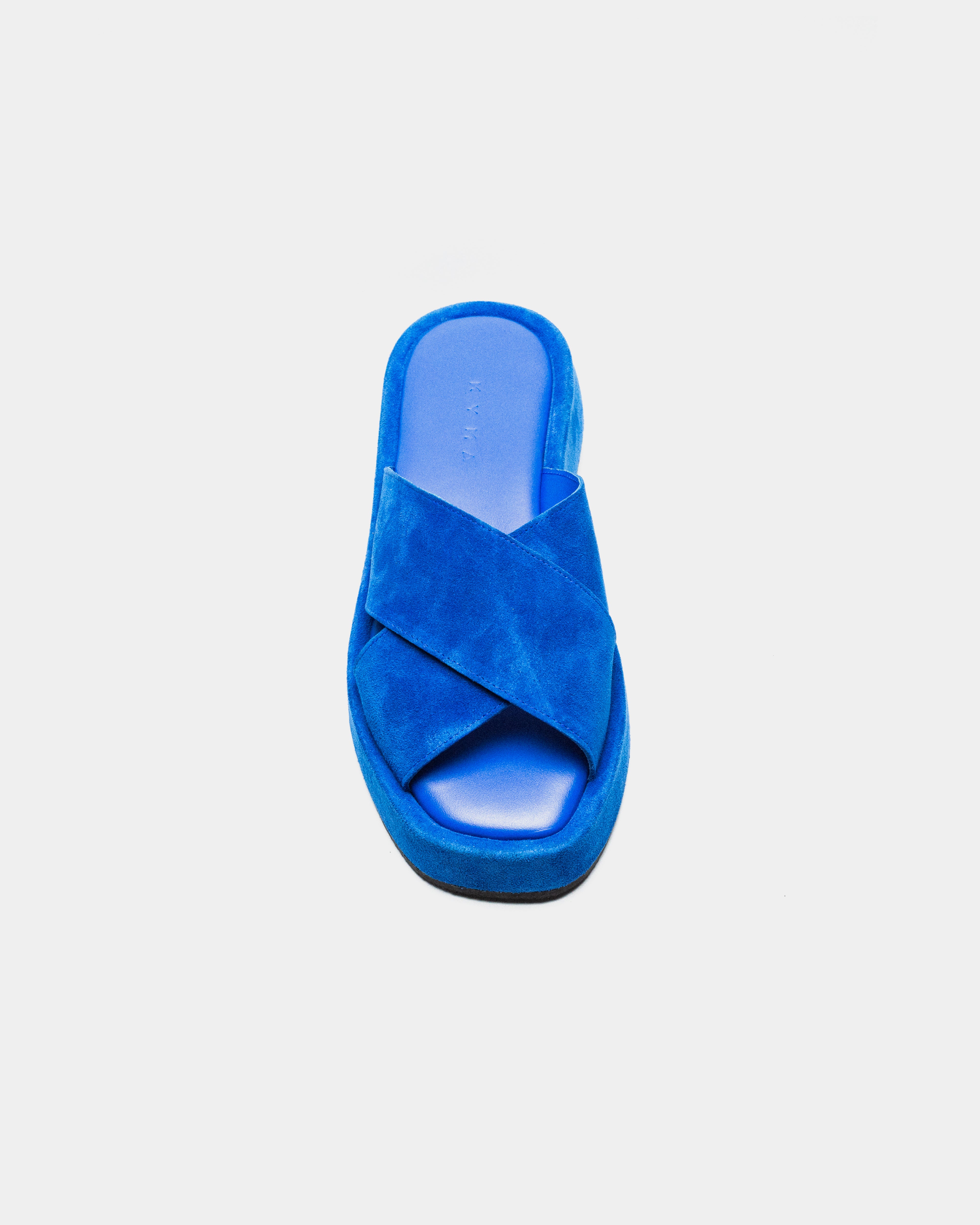 CHIOS P - BLUE SUEDE – KYMA | Leather sandals
