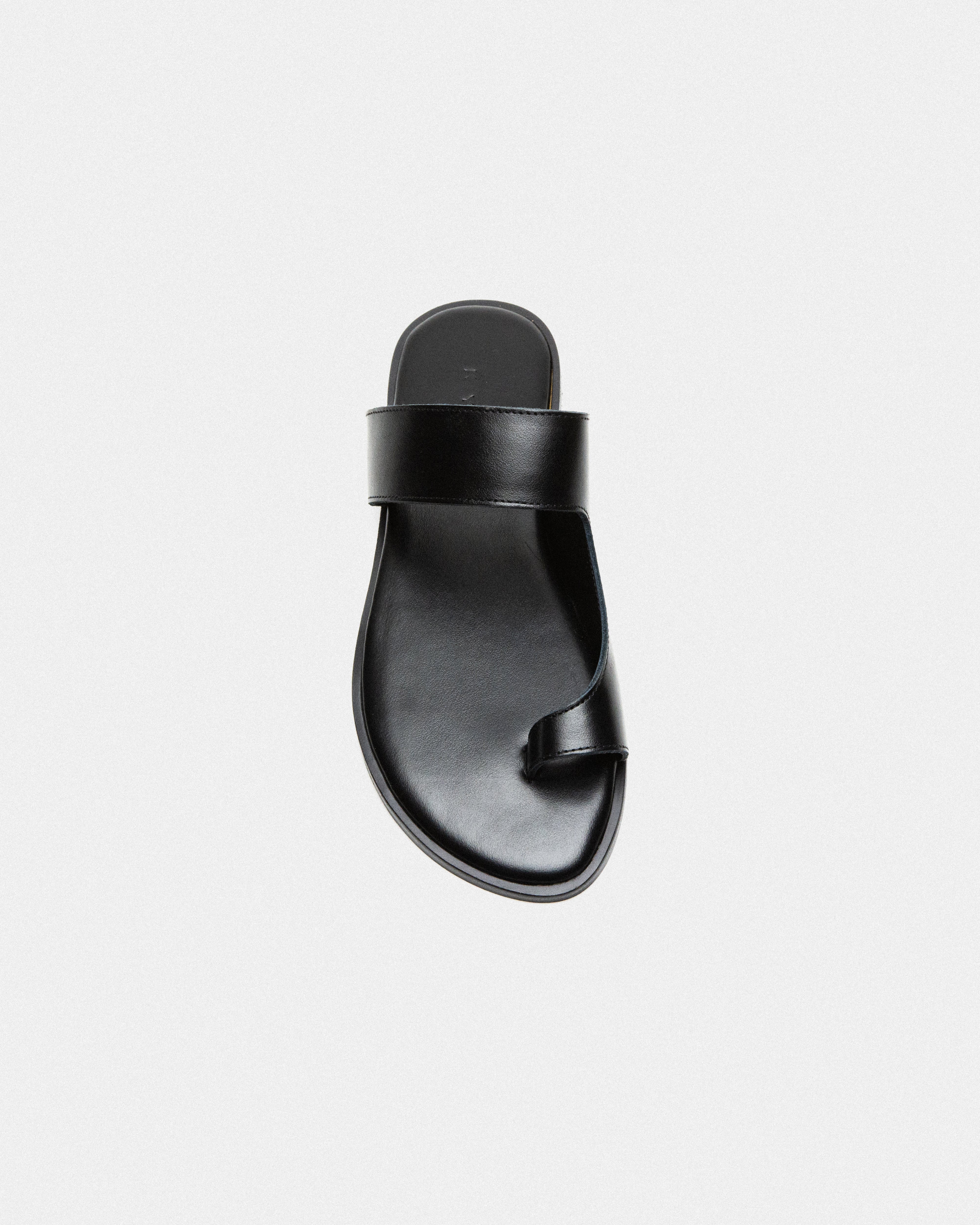 LEIPSOI X - BLACK – KYMA | Leather sandals